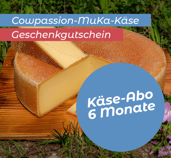 Geschenkgutschein Mutter Kalb Käse Abo